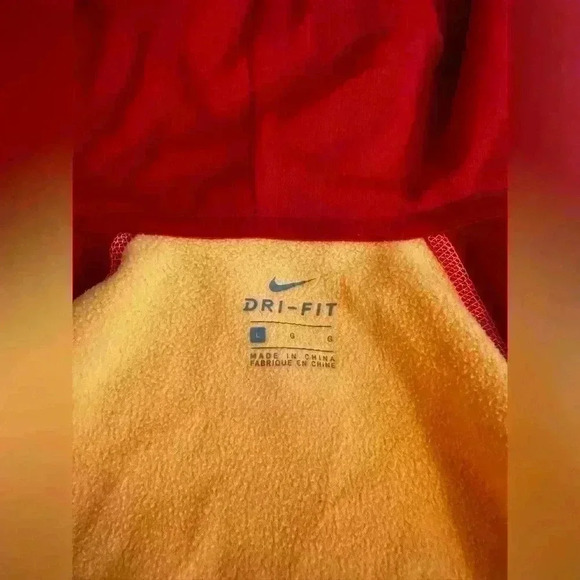 Nike Dri Fit Hoodie Girls Youth Size Large Pullover Full Zip Orange - Picture 6 of 6